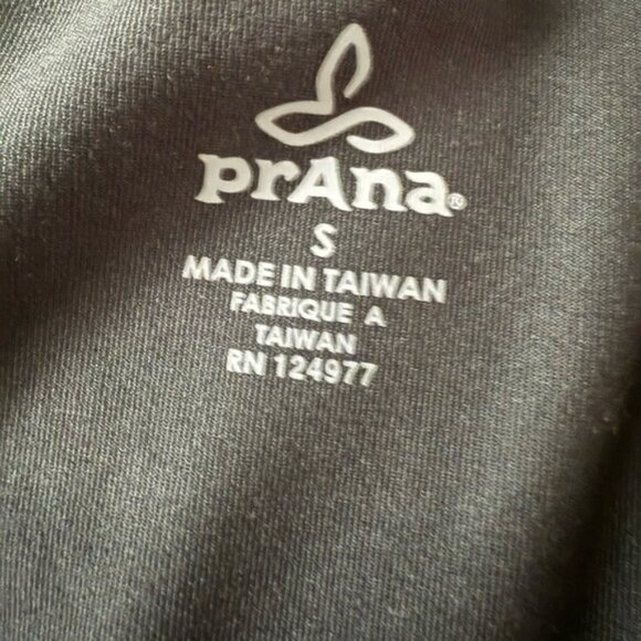 PRANA JACKET COAT BLACK STRETCH ZIP FRONT ACTIVE WEAR POCKETS TIE WAIST SIZE S - Picture 14 of 16